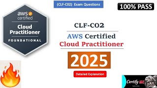 AWS Certified Cloud Practitioner Exam Questions 2025 | CLF-C02 | Aws clf Real Exam Questions | AWS