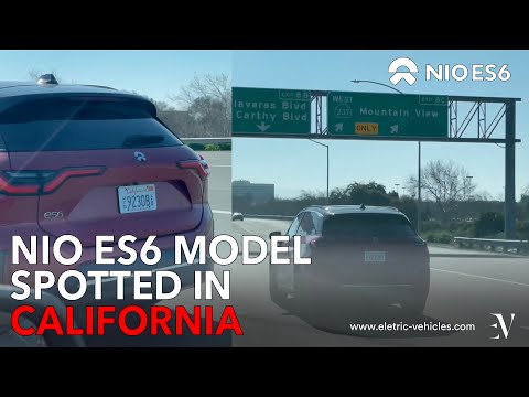 NIO ES6 Model spotted in California I880 | January 2022