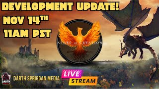 ASHES OF CREATION DEV UPDATE LIVE REACTION | Massive MMO Breakdown w/ Darth Spriggan