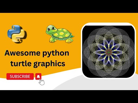 Python turtle graphics tutorial | Circle Mania Design | Turtle graphics