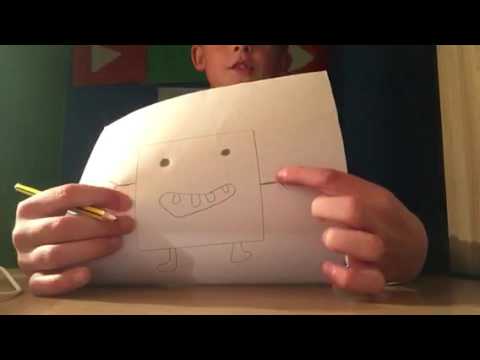 How to draw a cartoon square buddy!