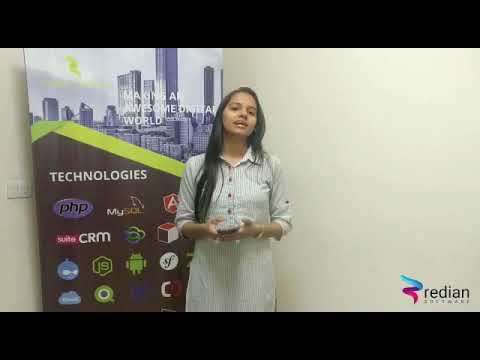 Kajal sharing her experience at Redian Software