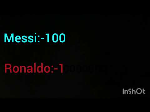 Rolando:-1000000000000000000              Messi:-100