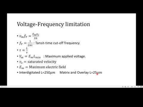 Power frequecy limitations
