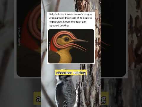 This Bird’s Tongue Is Its Helmet  Nature’s Weirdest Safety Hack #futuretech #science