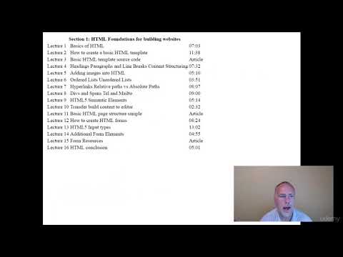 007 Introduction to learning html Web Development Course