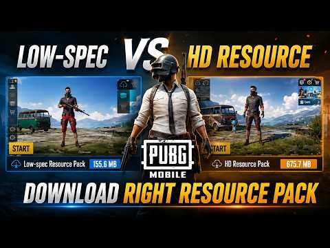 Pubg Mobile | Low-spec or HD Resource Pack