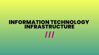 Information Technology Infrastructure (1485)