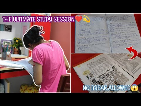 The Ultimate Study Session Challenge: No breaks allowed🌻❤️
