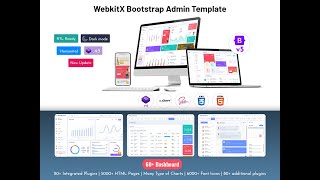 Most Useful Bootstrap Admin Dashboard – WebkitX Admin Template