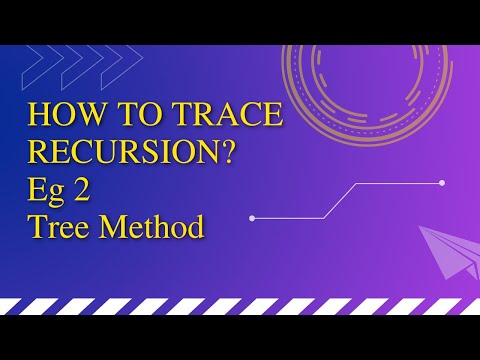 Tracing recursion Eg 2 - Tree Method
