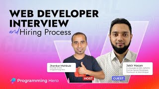 Web Developer Interview and Hiring Process 💻 || Jakir Hasan || Jhankar Mahbub