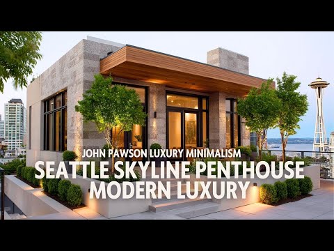 Seattle Skyline Penthouse Modern Luxury Minimalism Inspired by John Pawson
