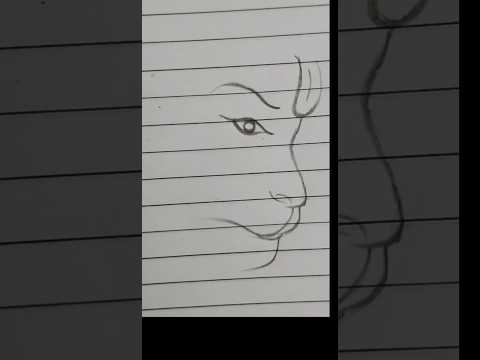 #rambhakt #hanuman  #easydrawing #onelinedrawing  #youtubeshorts