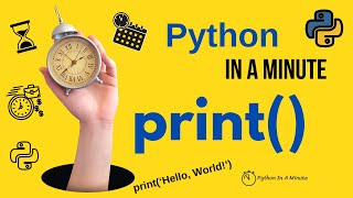 Python In A Minute | print() function In python