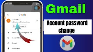 How To gmail account password change 2024..