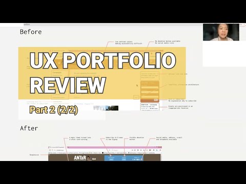 UX portfolio review | Part 2 | Mentee's UX case study critique
