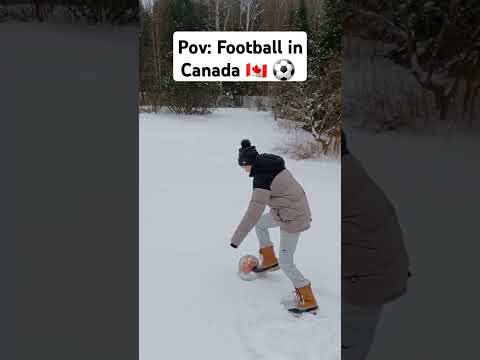 Football in Canada #football #soccer #athlete #funny #soccerhumor #relatable #canada #snow