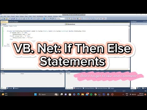 How to use If then Else statements using VB.net - for beginners