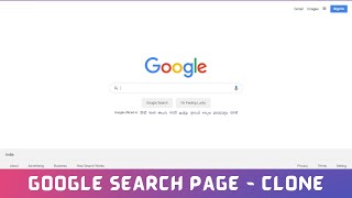 How To Design Google Search Page  Using HTML & CSS From Scratch ||