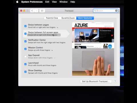 Apple MacOSX Gestures introduction