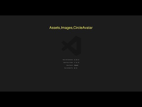 Flutter Learning(Assets,Image,Circle Avatar)