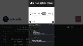 Pure CSS Navigation Bar Hover Effect Without JavaScript👍