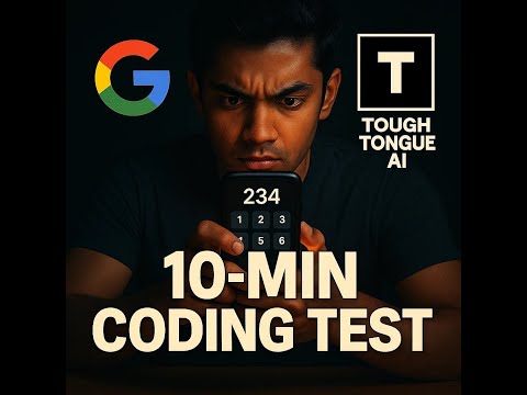 Google Coding Interview Question | Live Coding Challenge | Tough Tongue AI