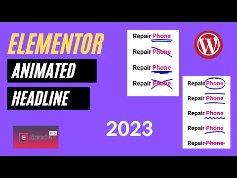 Elementor Animated Headline 2023 #elementor
