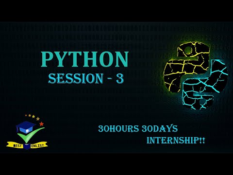 Python InternShip Session3