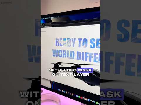 Achieve smooth and visually appealing effect with video mask on text layer in Wix Studio #webdesign