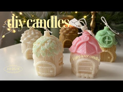 Let's make Fairy House Candle | aesthetic candle Christmas gift ideas Boowan Nicole