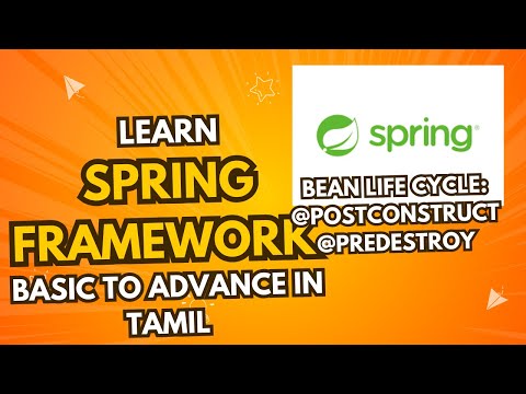 spring bean life cycle in tamil | spring framework in tamil