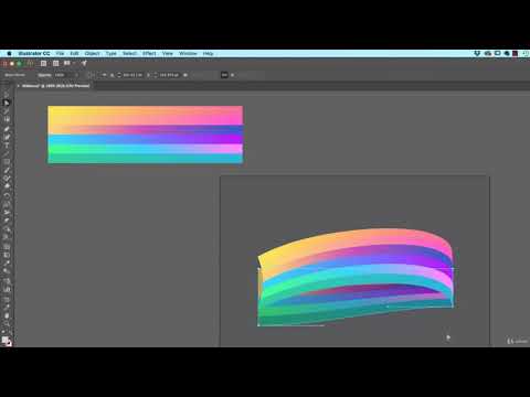 How to make a 3d Ribbon in Adobe Illustrator CC advance training