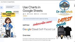 Use Charts in Google Sheets  | FEB 2026 #GSP1061 #qwiklabsarcade2026
