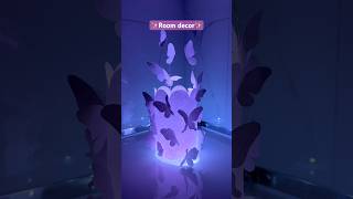 Cute night light idea🦋 #roomdecor #diy #craft #light #butterfly