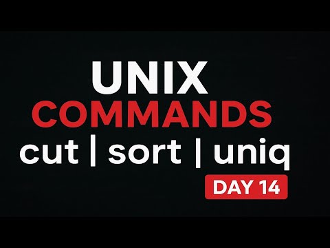 UNIX Commands Day 14 | cut, sort, uniq | Text Filtering & Processing