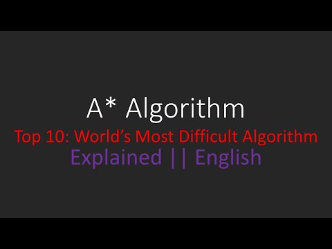 A* Algorithm || World's Most Difficult Algorithms Explained || English