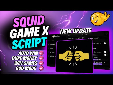 🎮 New Squid Game X Script 2025 l Auto Win, Dupe Money, Win Every Game, God Mode & More l Keyless