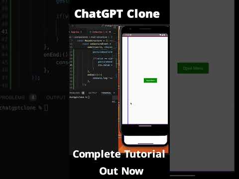 ChatGPT Clone | Complete Tutorial is Out Now #shorts #reactnative #javascript #coding #reactnative