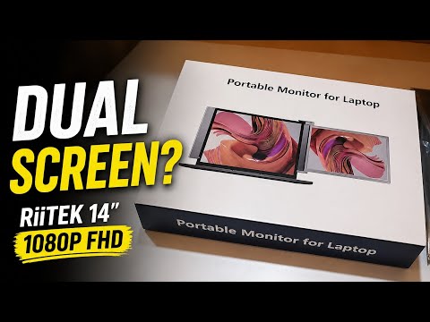 Riitek 14 inch FHD 1080P Portable Monitor Screen Extender 🔥🔥