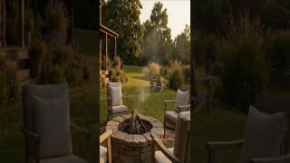 Rustic Cottage Dream | Fire Pit, Flowers & Golden Light  #cozycottage #cottagecore  #home  #backyard
