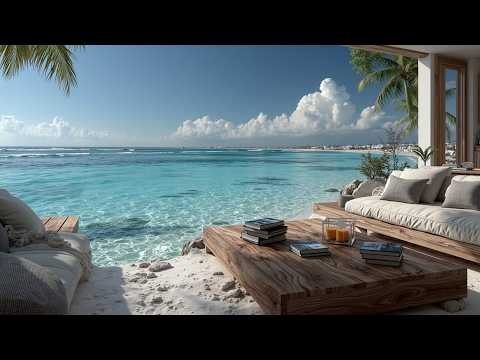 Calm Bossa Nova Music 🌿 Tropical Beach Lounge Chill Mix for Relaxation & Study