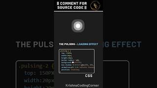 The Pulsing -Loading Effect #htmlcss #cssanimation #shorts