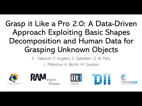 Grasp It Like a Pro 2.0: A Data-Driven Approach Exploiting Basic Shape Decomposition and Human Data