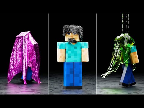 Satisfying Minecraft Steve Physics Simulations Showcase