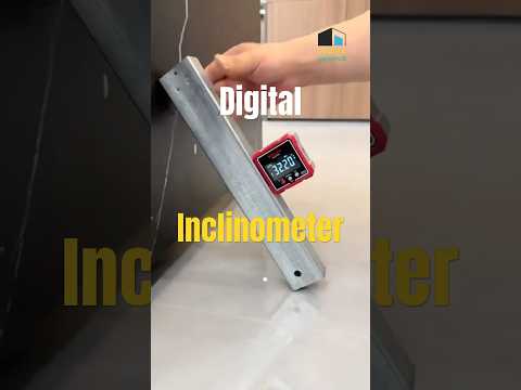 High-Tech Leveling Tools: Digital Inclinometer with Laser Base