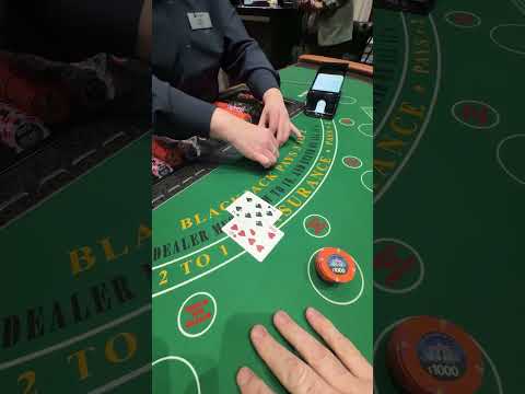 $11,000 Hand of Blackjack #casino #blackjack #gambling