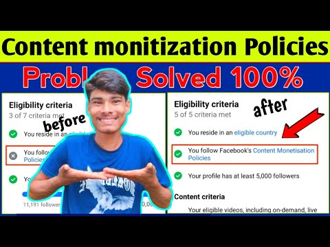 You Follow Facebook Content Monetization Policies 2024 | Content Monetization Policy issues Remove