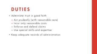 Wills, Trusts, and Estates Law tutorial: Trustees | quimbee.com
